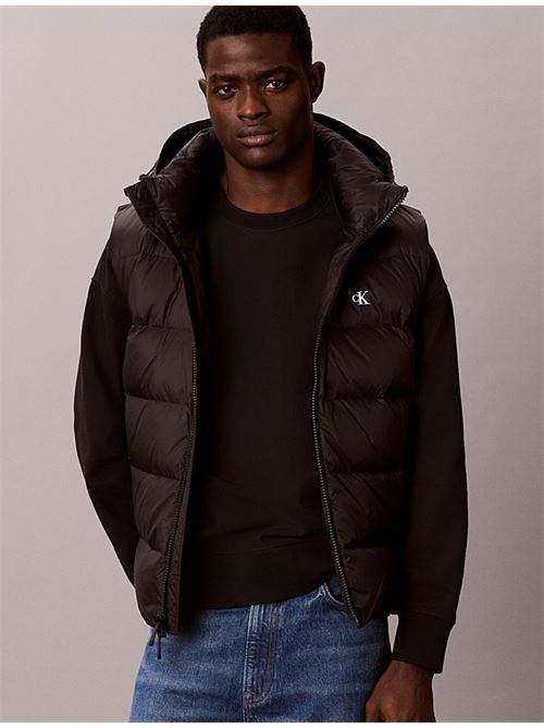 svls nylon zip off hood down puff CALVIN KLEIN JEANS | LV04RG514GUB1